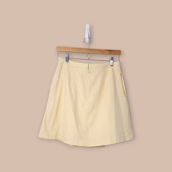 Club Monaco Yellow Mini Skirt Size 4 - Picture 2 of 6